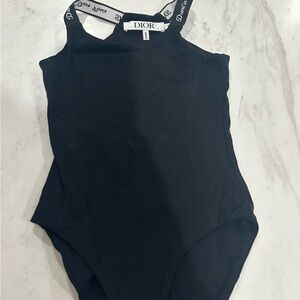 Dior Kids Black One Piece bodysuit